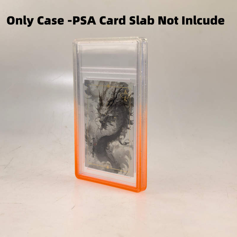 1/5/10pcs Gradient Bumper Guard Case for 35PT PSA Graded Card Slab W/ Back Panel