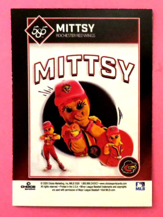 2026 Choice, Rochester Red Wings – Mascot – MISTTY
