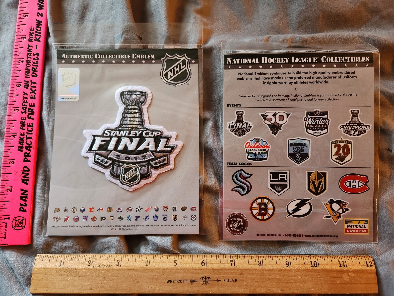 NHL 2017 STANLEY CUP FINALS PATCH NASHVILLE PREDATORS PITTSBURGH PENGUINS NEW