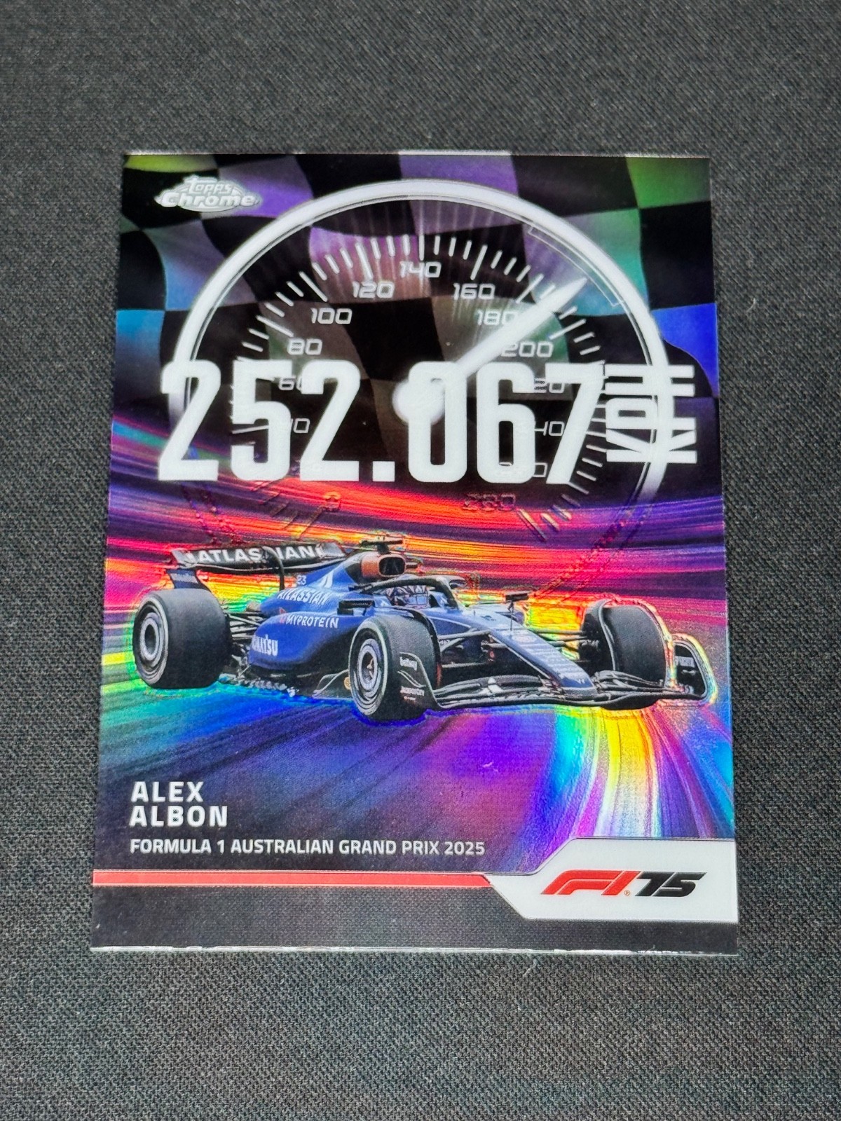 2025 Topps Chrome Formula 1 Alex Albon #TS-9 Top Speed Refractor Insert 🔥