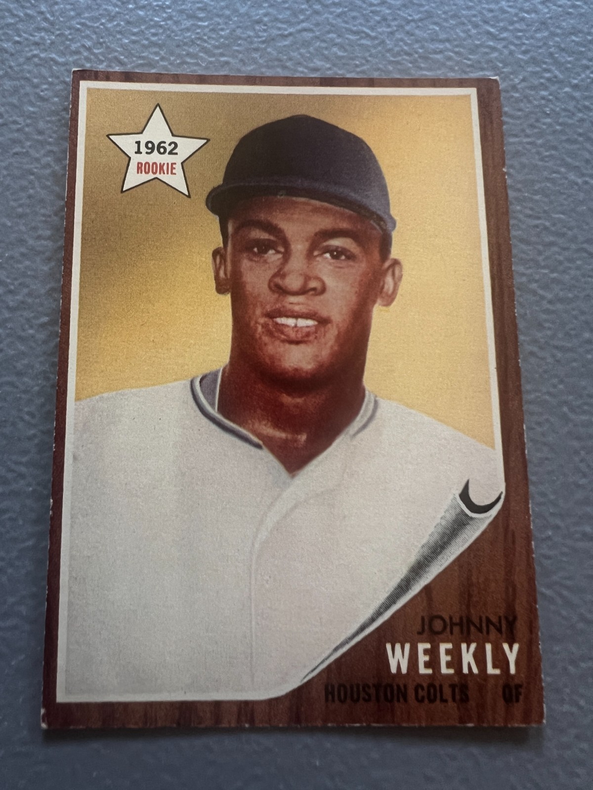 QTY: 1962 Topps Baseball – Johnny Weekly ( Houston Colts ) Rookie #204 – VG/EX