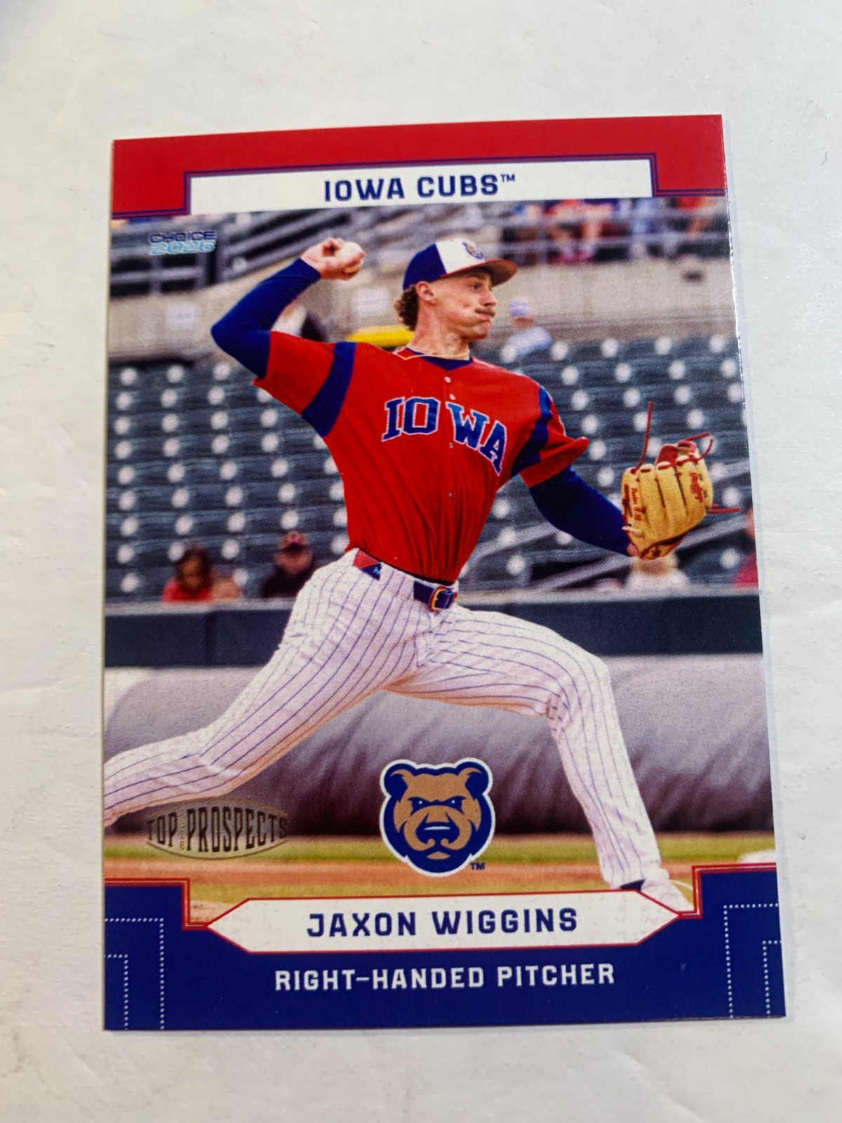 Jaxon Wiggins 2026 AAA Top Prospects Card