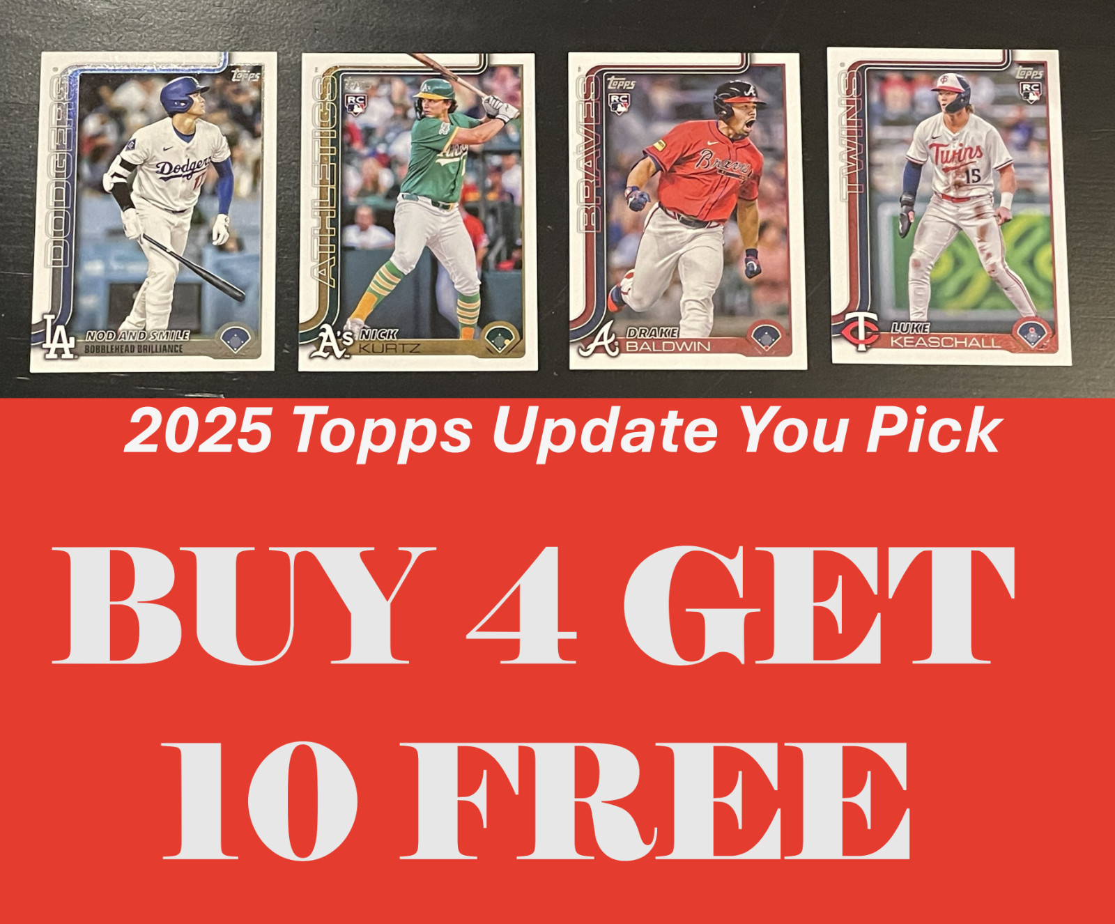 2025 Topps Update Baseball Singles US1-US250 You Pick Complete Your Set