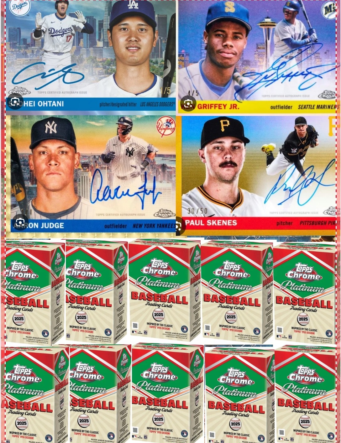 (20 BOXES) 2025 TOPPS CHROME PLATINUM 20 BLASTER BREAK
