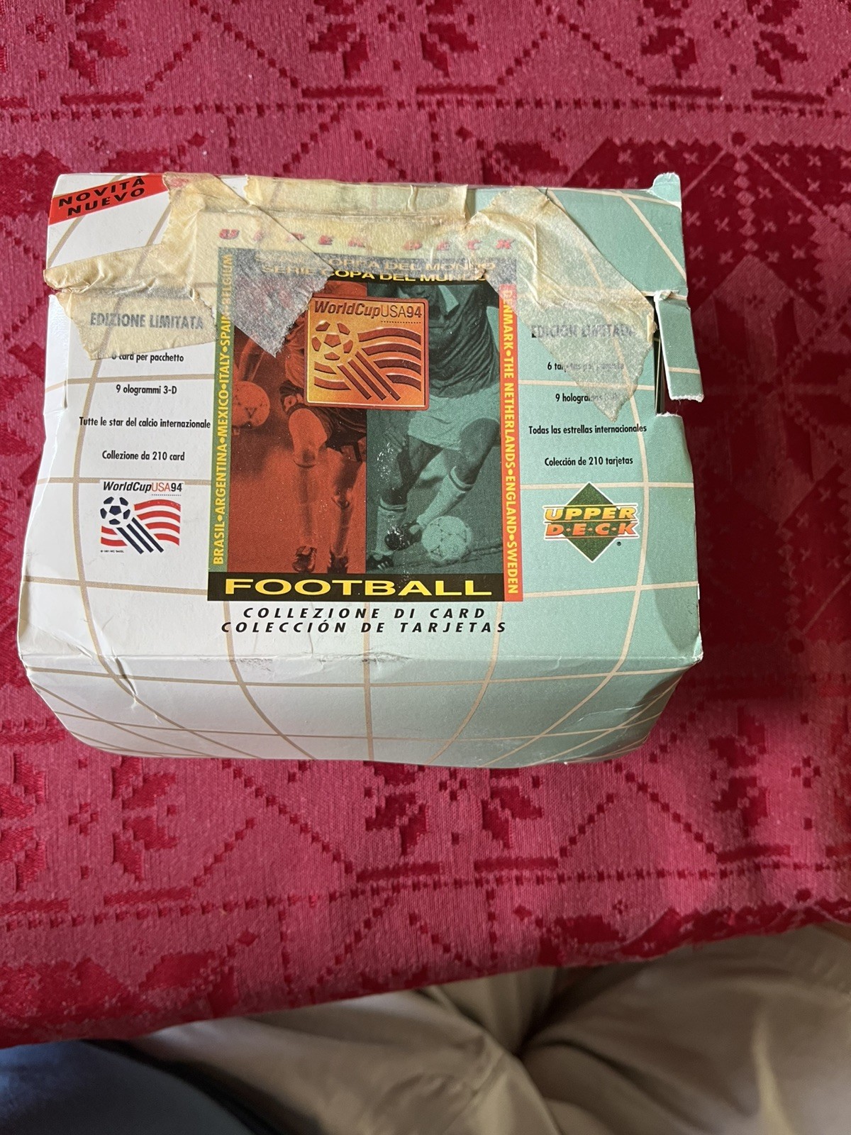 Upper Deck World Cup USA 1994 Soccer Card Box 50 packs Open box