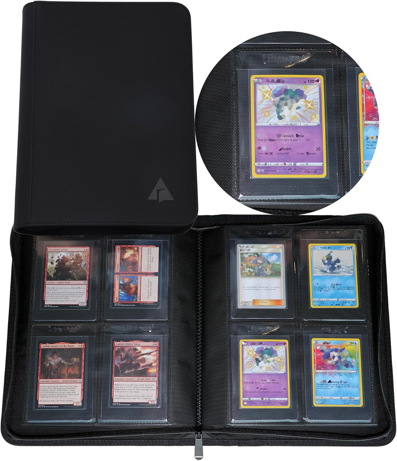Rayvol 4-Pocket Binder for Semi Rigid Card Holders Holds 208 Semi Rigid Card …