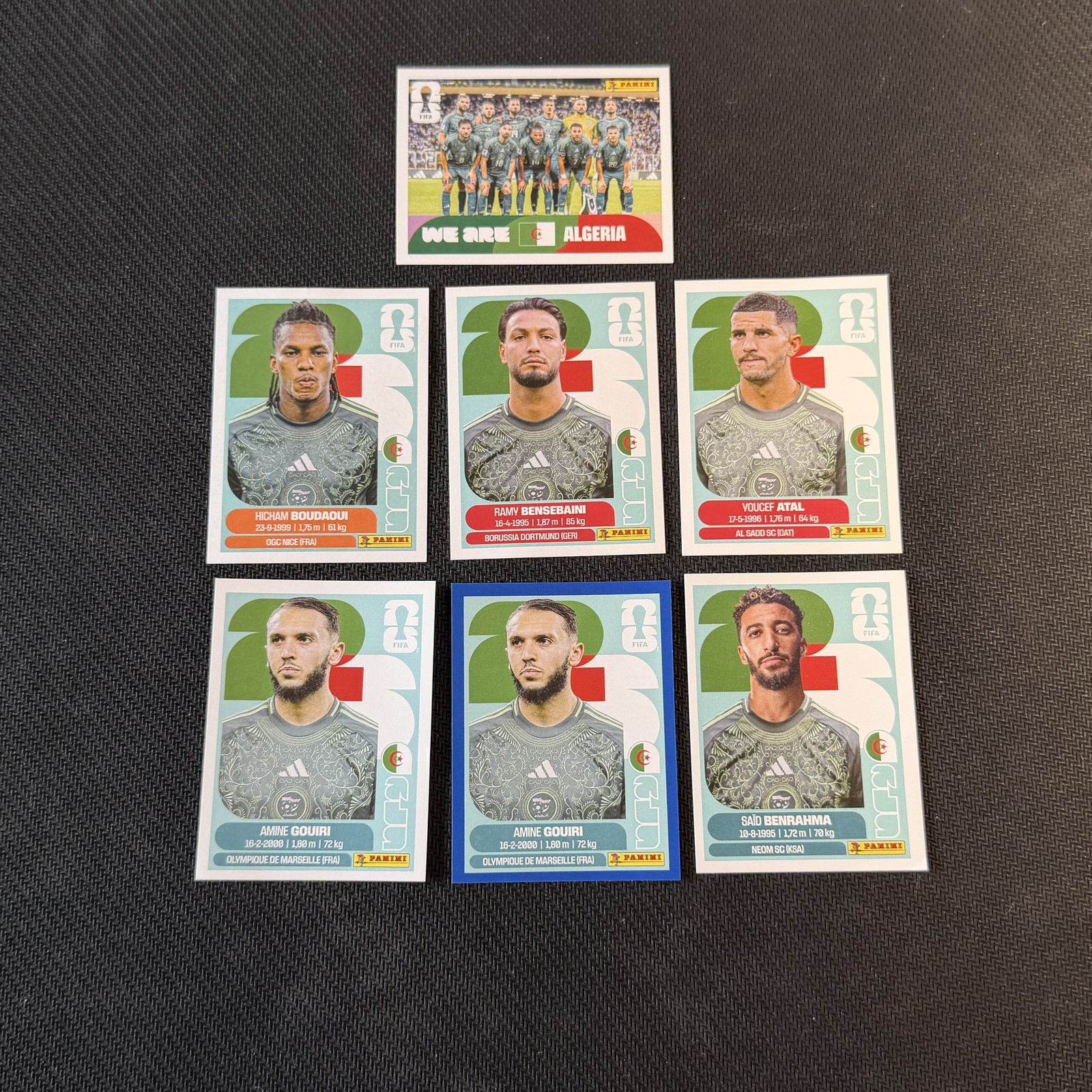2026 Panini FIFA World Cup Algeria Soccer Sticker Lot of 7 New