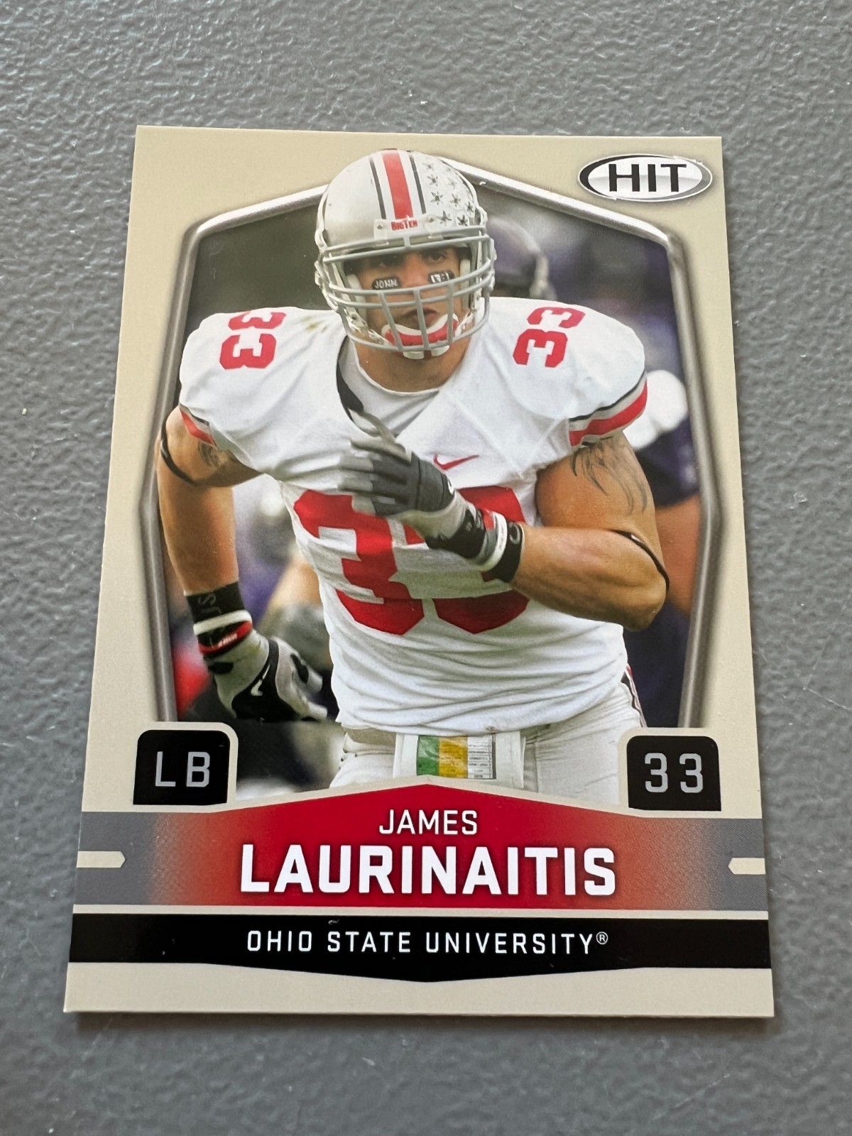 QTY: 2009 SAGE Hit – James Laurinaitis ( Ohio State / Rams ) Rookie RC #33