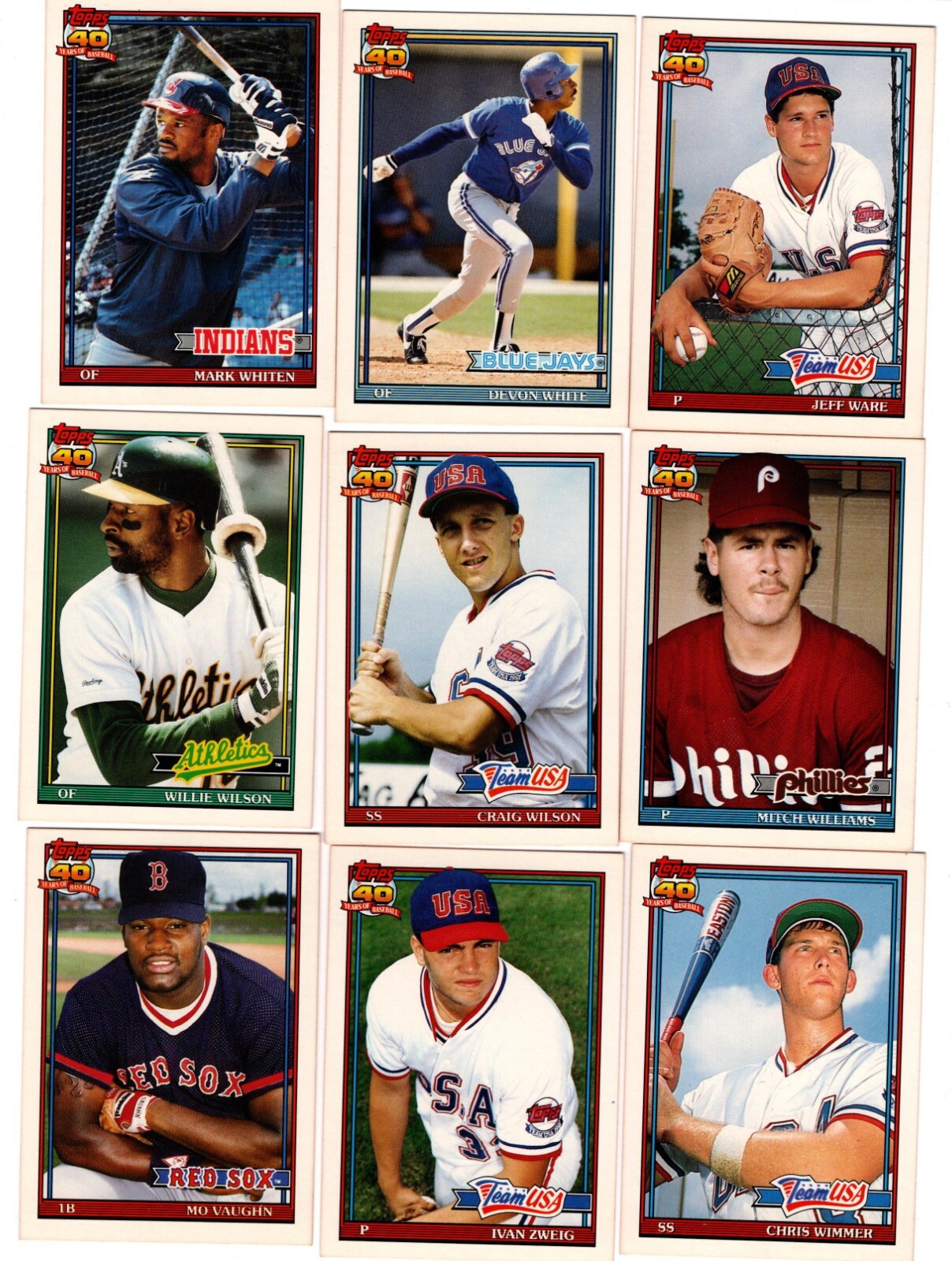 1991 TOPPS Traded Baseball – Complete your set #1T – 132T-