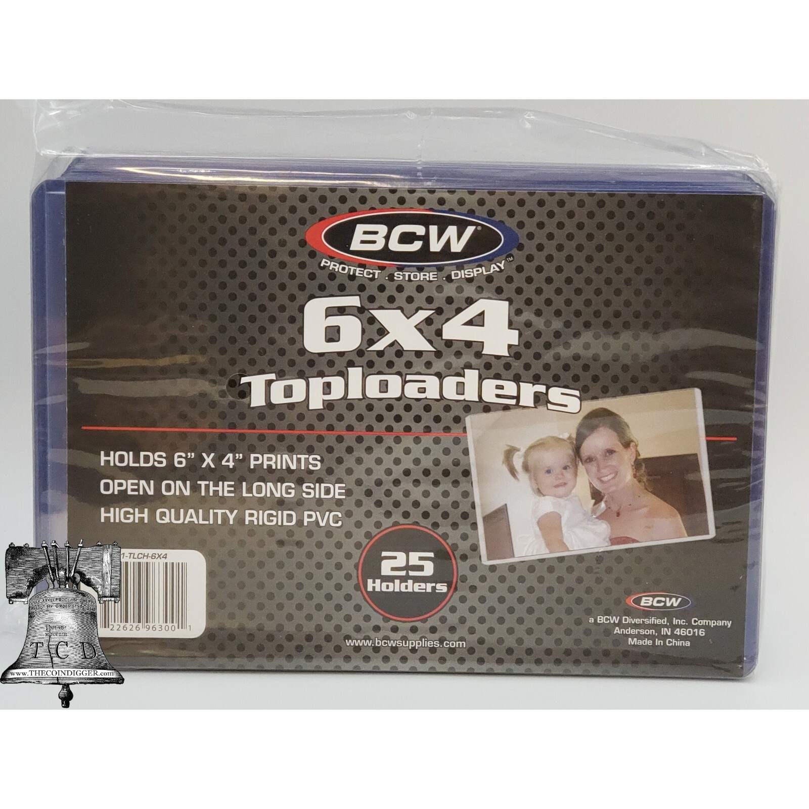 25 BCW 6×4 Photo Print Document Toploader Holder Plastic Rigid Case Standard