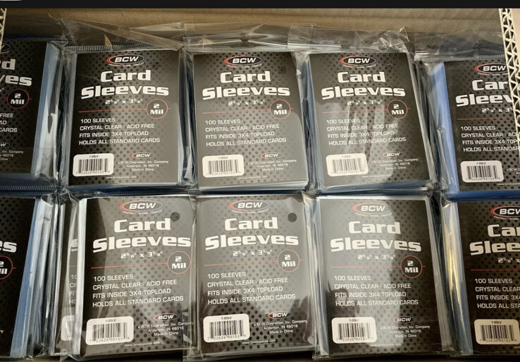 BCW Soft Card Penny Sleeves 1 Pack of 100 Sleeves for Standard Sized Cards