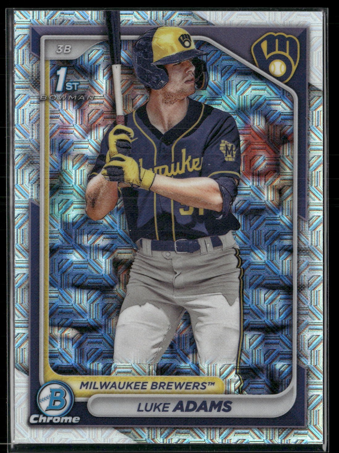 2024 Bowman #BCP-50 Luke Adams Chrome Prospects Mojo Refractors
