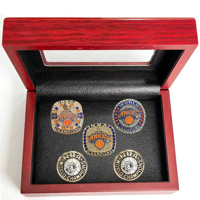 2026 New York KNICKS 5PCS Championship Rings Set W Box 1970 1973 2026 2026 2026