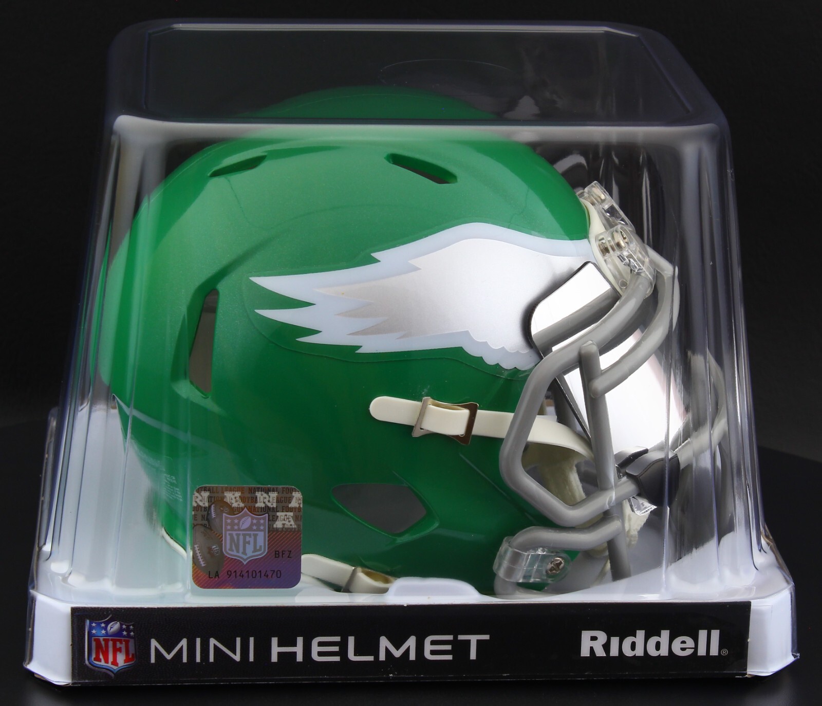 PHILADELPHIA EAGLES NFL Riddell SPEED Mini Football Helmet w/ EYE SHIELD VISOR