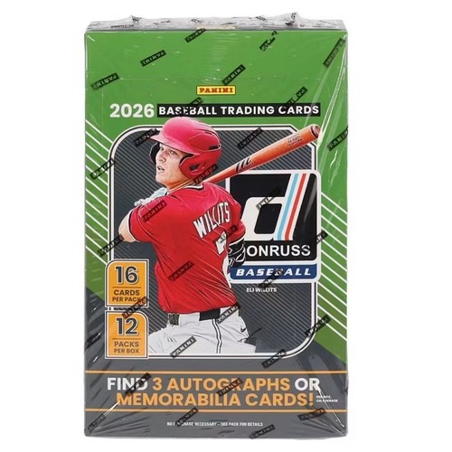 2026 Panini Donruss Baseball HOBBY BOX Factory Sealed IN HAND 3 Hits