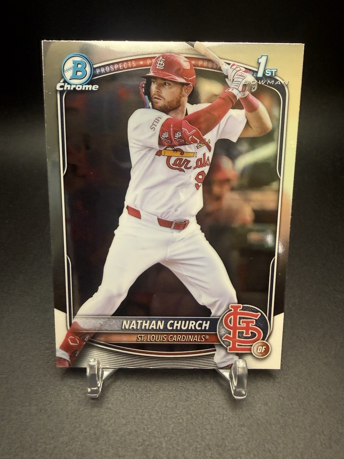 2025 Bowman Chrome Nathan Church 1st Bowman #BCP-192 St. Louis Cardinals