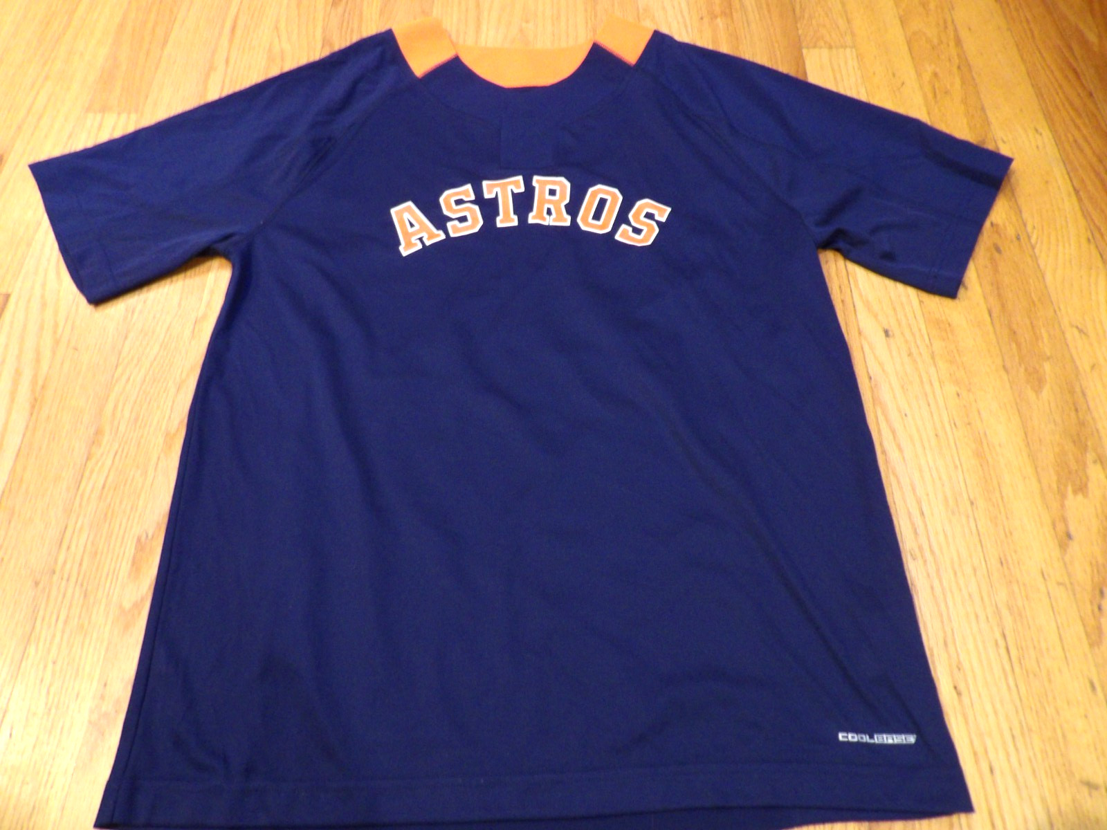 NEW MAJESTIC MLB HOUSTON ASTROS COOL BASE BATTING PRACTICE BLUE JERSEY SIZE L