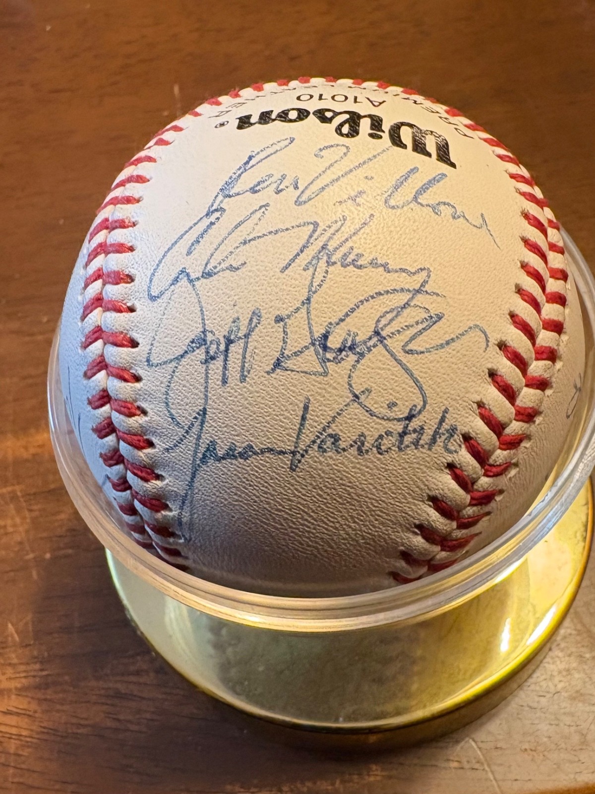 1992 USA Olympic Baseball Autographed by 17 different players w/Protective Case