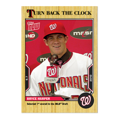 🔥 BRYCE HARPER NATIONALS 2022 TOPPS NOW TURN BACK THE CLOCK #69 🔥