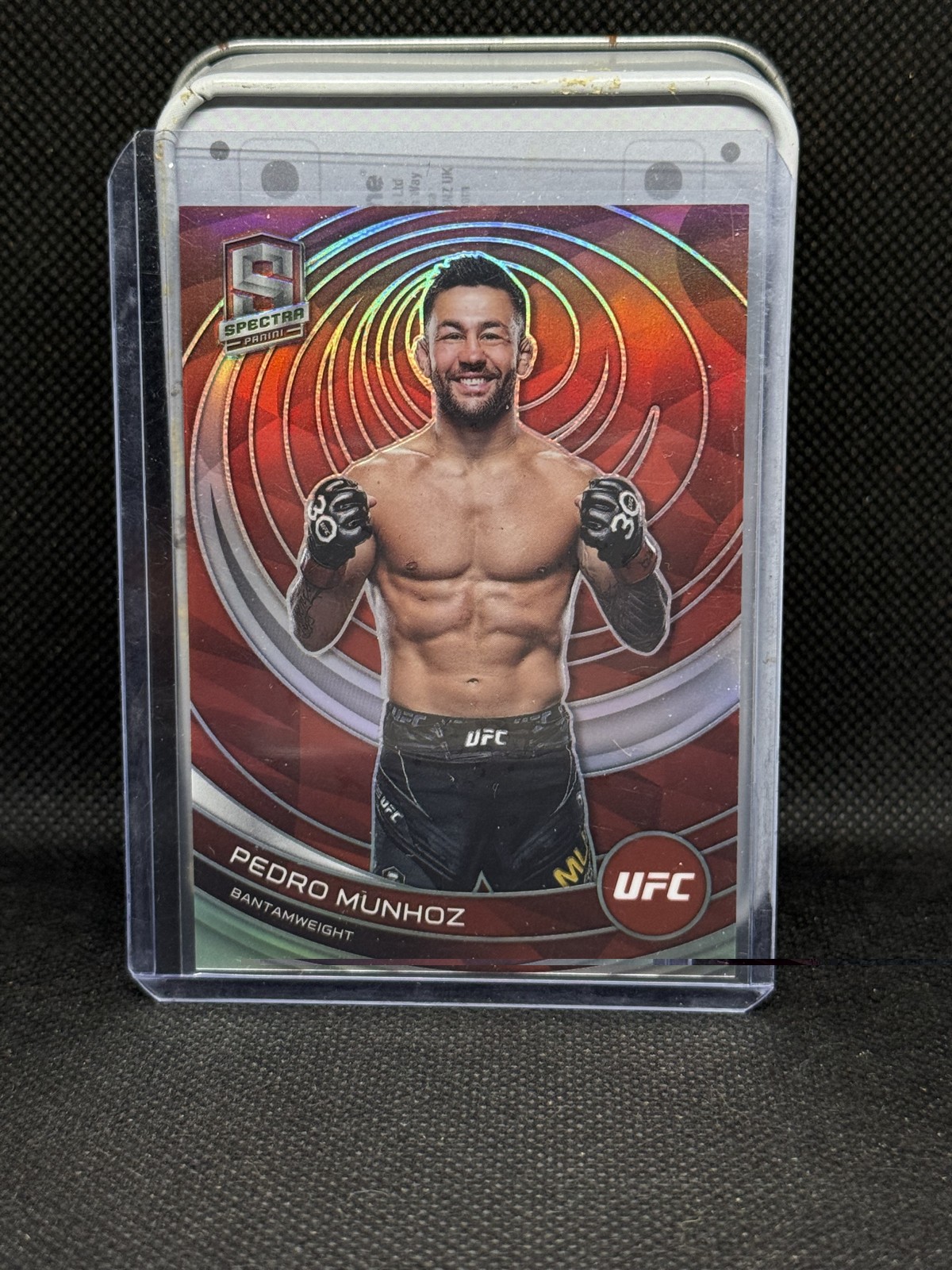 2023 Panini Chronicles UFC – Spectra Pedro Munhoz #379 Red Prizm /199