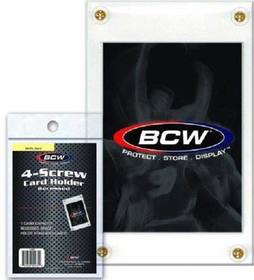 5 BCW Quality 4-Screw Super Thick Recessed Standard Trading Cards 3 1/8×5 1/8