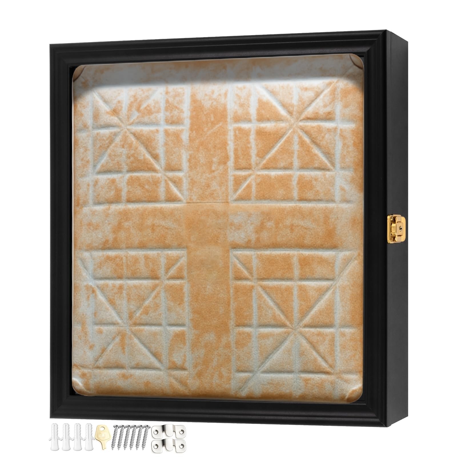 Full Size Baseball Base Plate Display Case Baseball Base Holder Display Case Cab