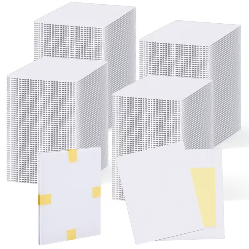 Shipping card protectors 4×6 square corner white 60-90-300 ct