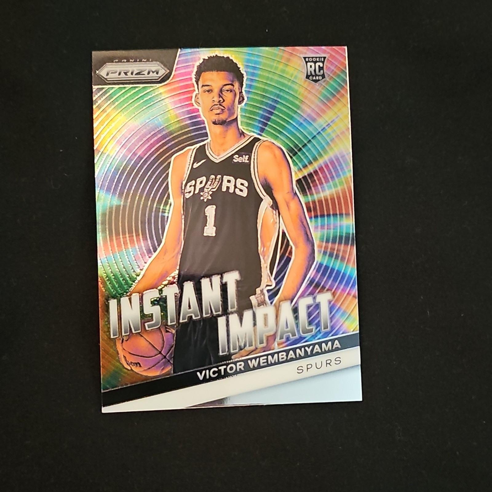 2023-24 Panini Prizm Instant Impact Victor Wembanyama Rookie Insert #3
