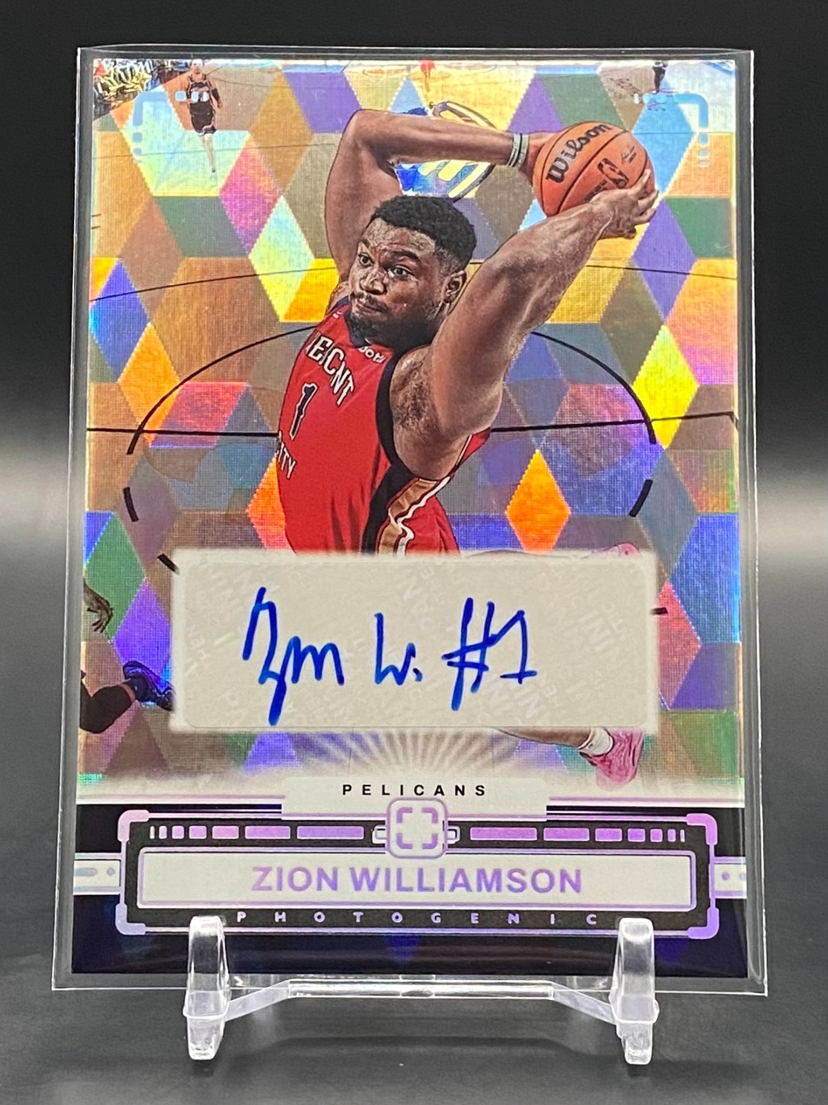 Zion Williamson 2023-24 Panini Photogenic Auto Variation Autographs SSP #111