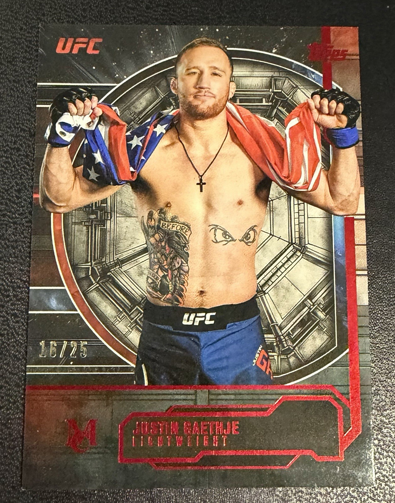 2026 Topps Knockout Museum Collection Justin Gaethje /25