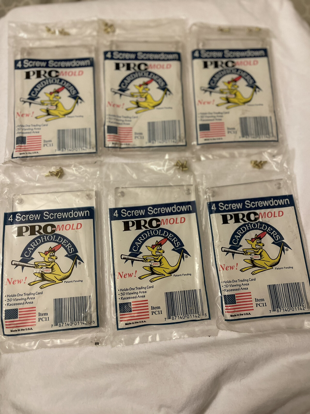 Lot Of 10x Pro-Mold PC11 Four Screw Sports Card Holder BRAND NEW