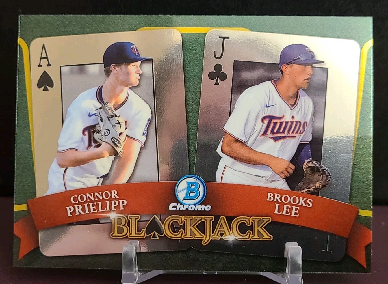 2022 Bowman Draft Connor Prielipp Brooks Lee BlackJack #BJ-6