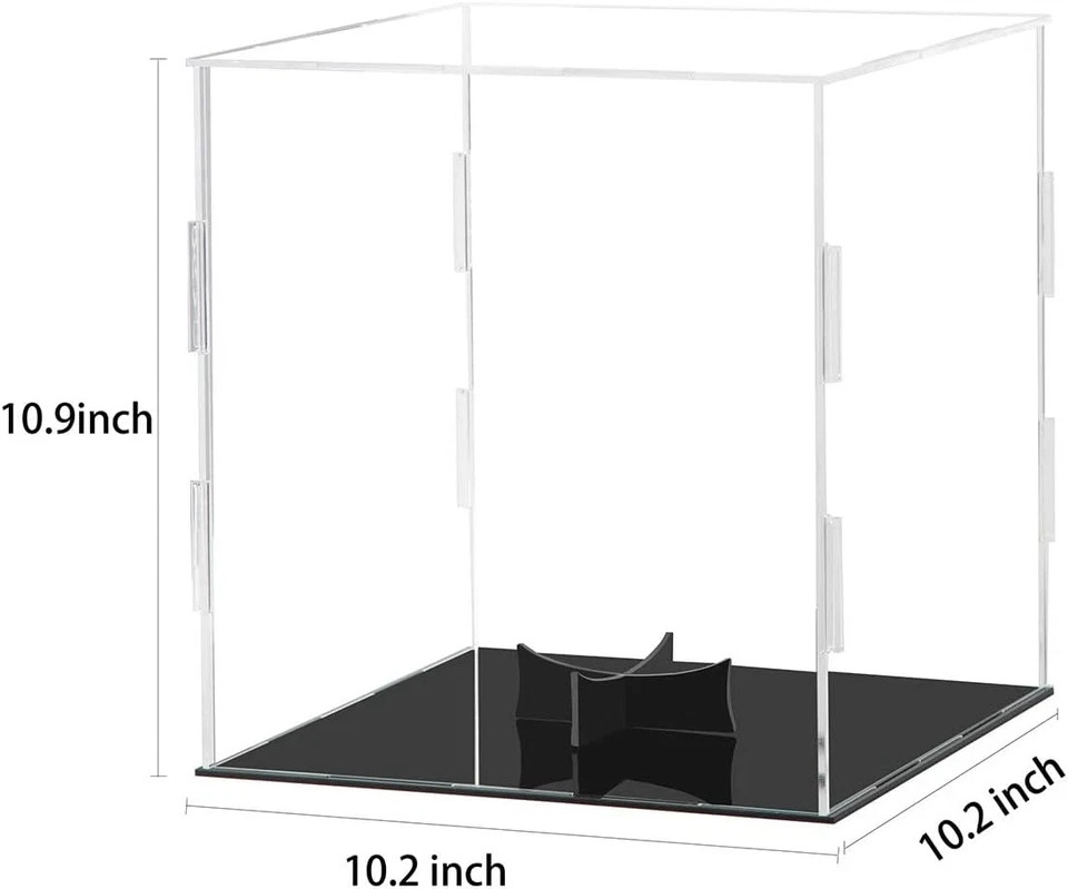 Basketball Display Case Clear Acrylic Glass Cube Assemble Countertop Box Soccer