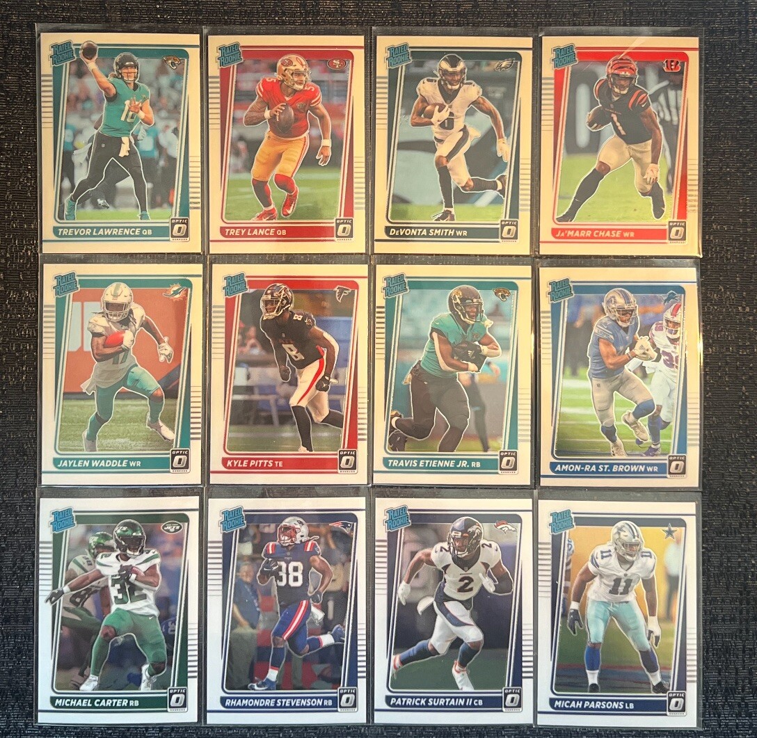 2021 Donruss Optic Complete Your Set You Pick Football ROOKIE NFL Card #201-300
