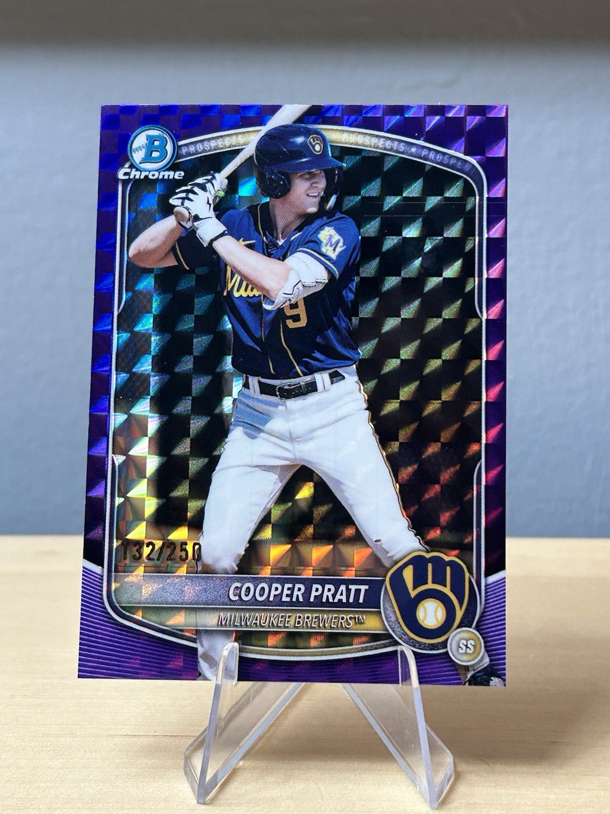 2025 Bowman Draft – Chrome Cooper Pratt #BDC-157 Purple Refractor /250