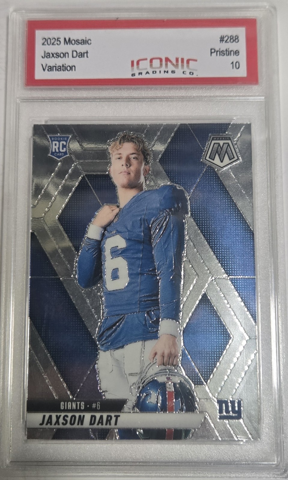 2025 Panini Mosaic – Rookie Variations Jaxson Dart #288 (RC)