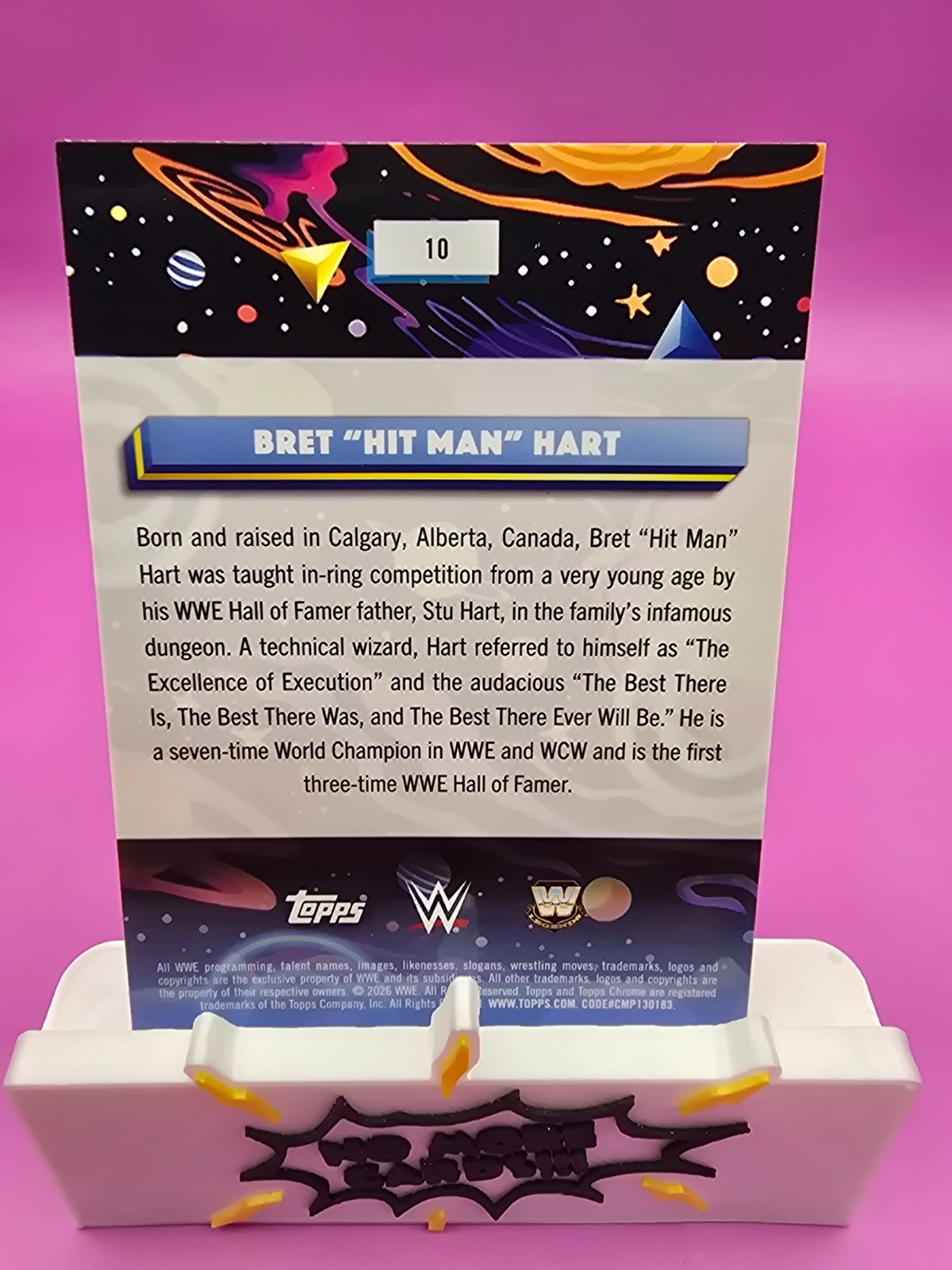 2026 Topps Chrome Cosmic WWE Bret “Hit Man” Hart