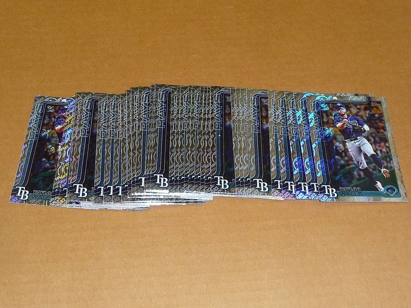 2025 Topps 582 MONTGOMERY CLUB FOIL LOT OF 33 CARDS TAYLOR WALLS RAYS #502