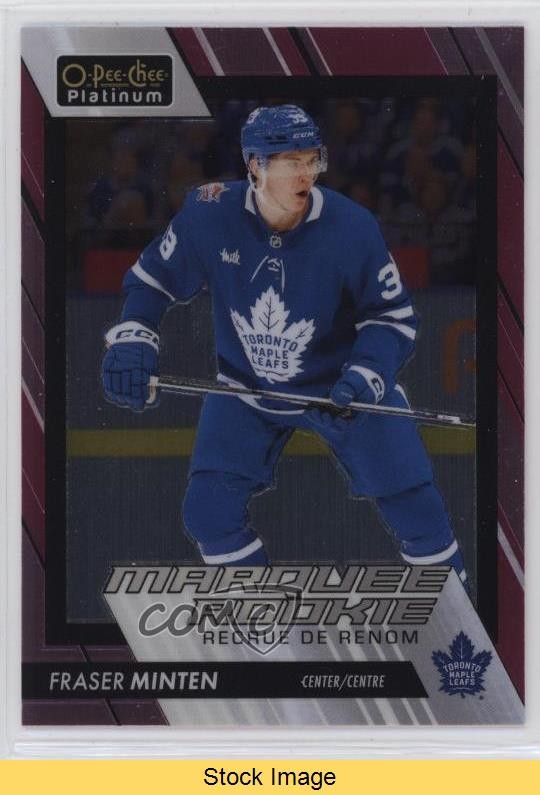 2023-24 O-Pee-Chee Platinum Matte Pink Fraser Minten #296 Rookie RC READ 14sr