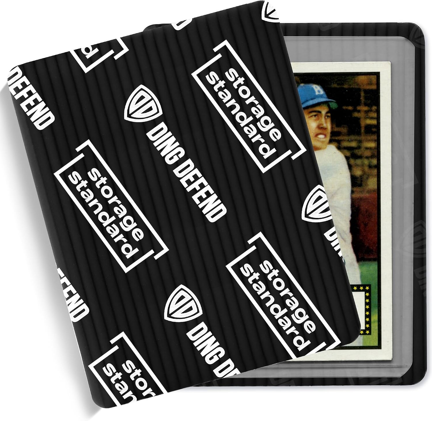 Ding Defend 110-Pack Trading Card Protector Shipping – 3.5 X 4.5 Inch Black Hobb