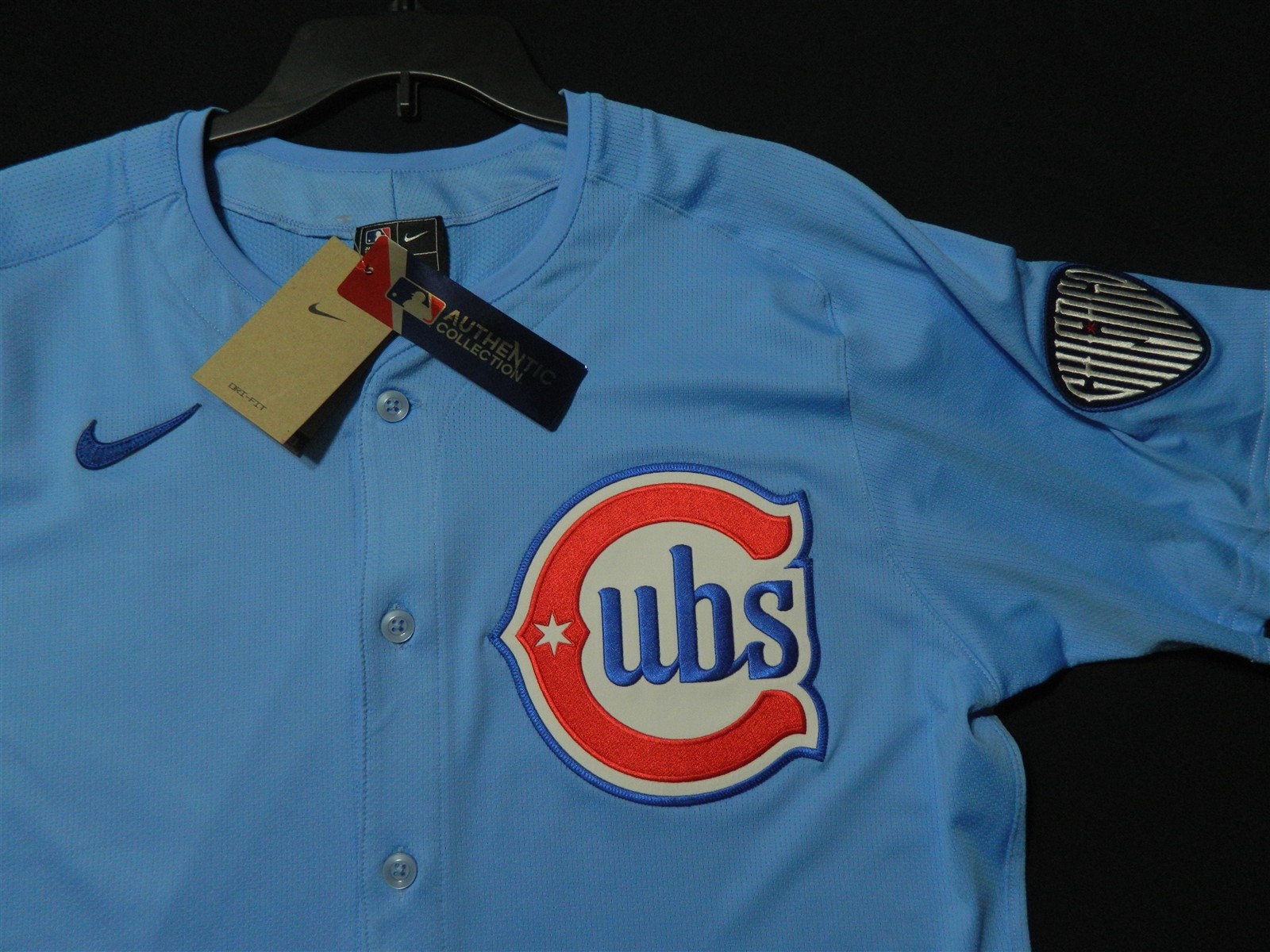 Authentic Chicago Cubs Vapor Elite Alternate Light Blue Jersey 44 Reg.$355