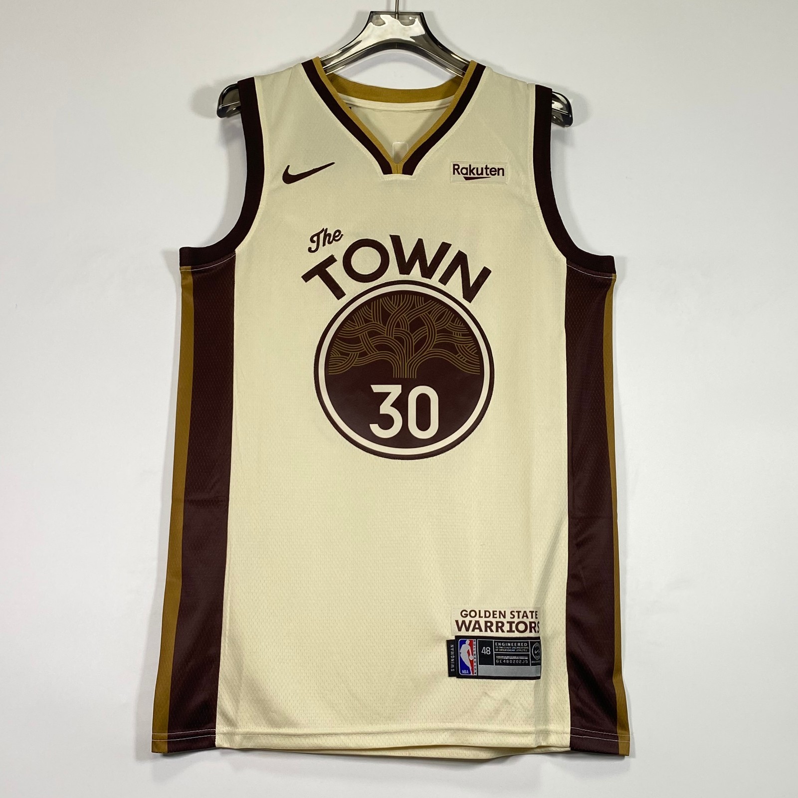Stephen Curry #30 Beige Embroidered Jersey, Brand New, Sizes S/M/L/XL/XXL