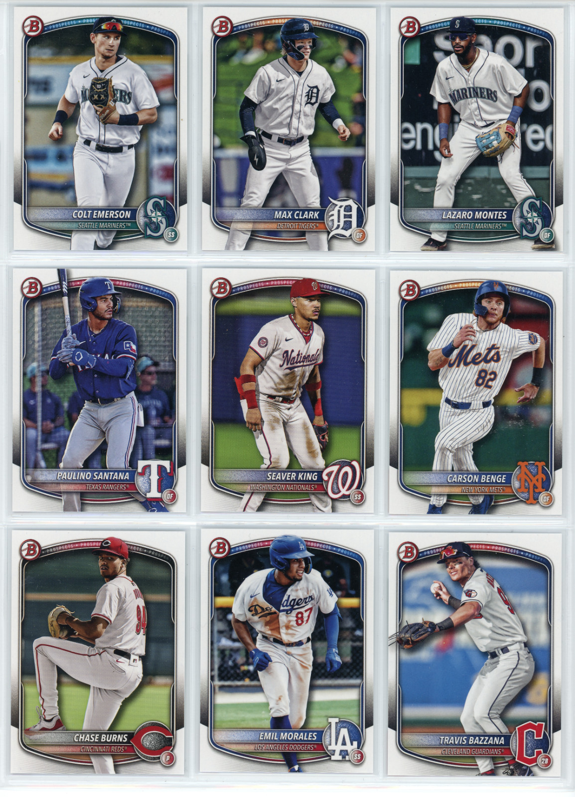 2025 Bowman Prospects – Paper Base – #BP1-150 – You Pick/Choose