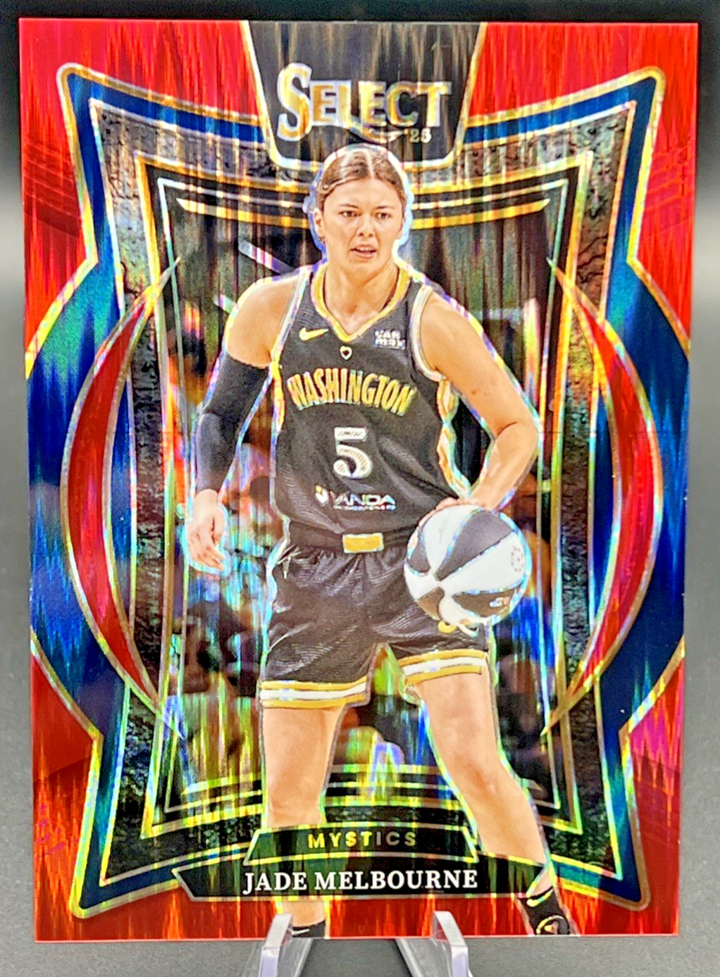 2025 Panini Select WNBA Jade Melbourne Concourse Level Red Flash Prizm /349