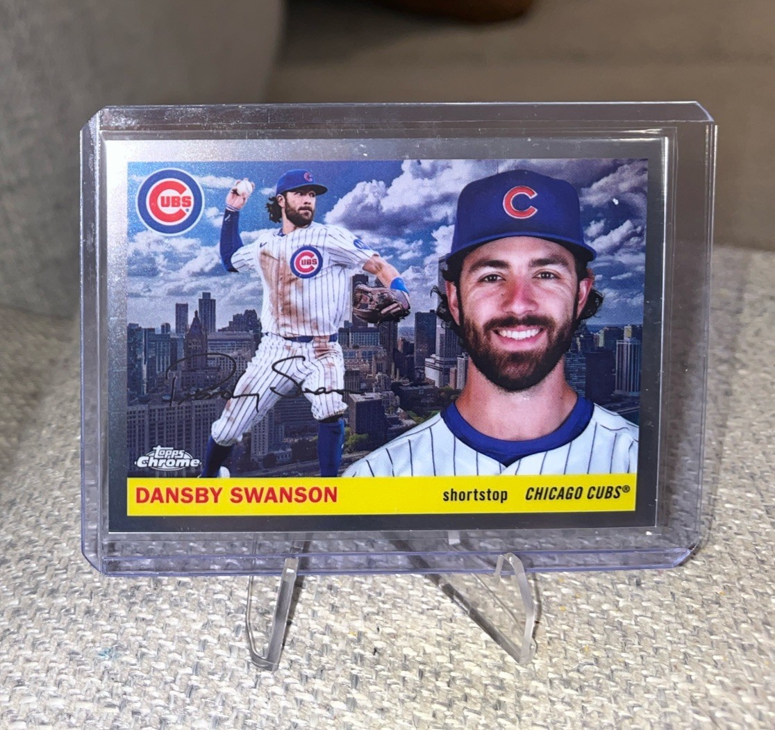 2025 Topps Chrome Platinum DANSBY SWANSON City Variation SP 55CV-19 Chicago Cubs