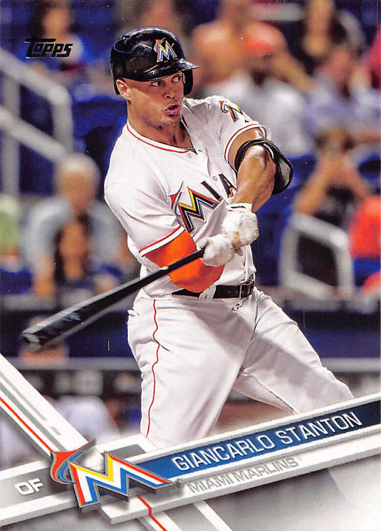 Giancarlo Stanton 2017 Topps Base Baseball card #25 Miami Marlins