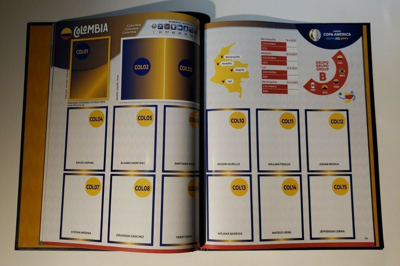 PANINI COPA AMERICA 2021 EMPTY HARDCOVER ALBUM