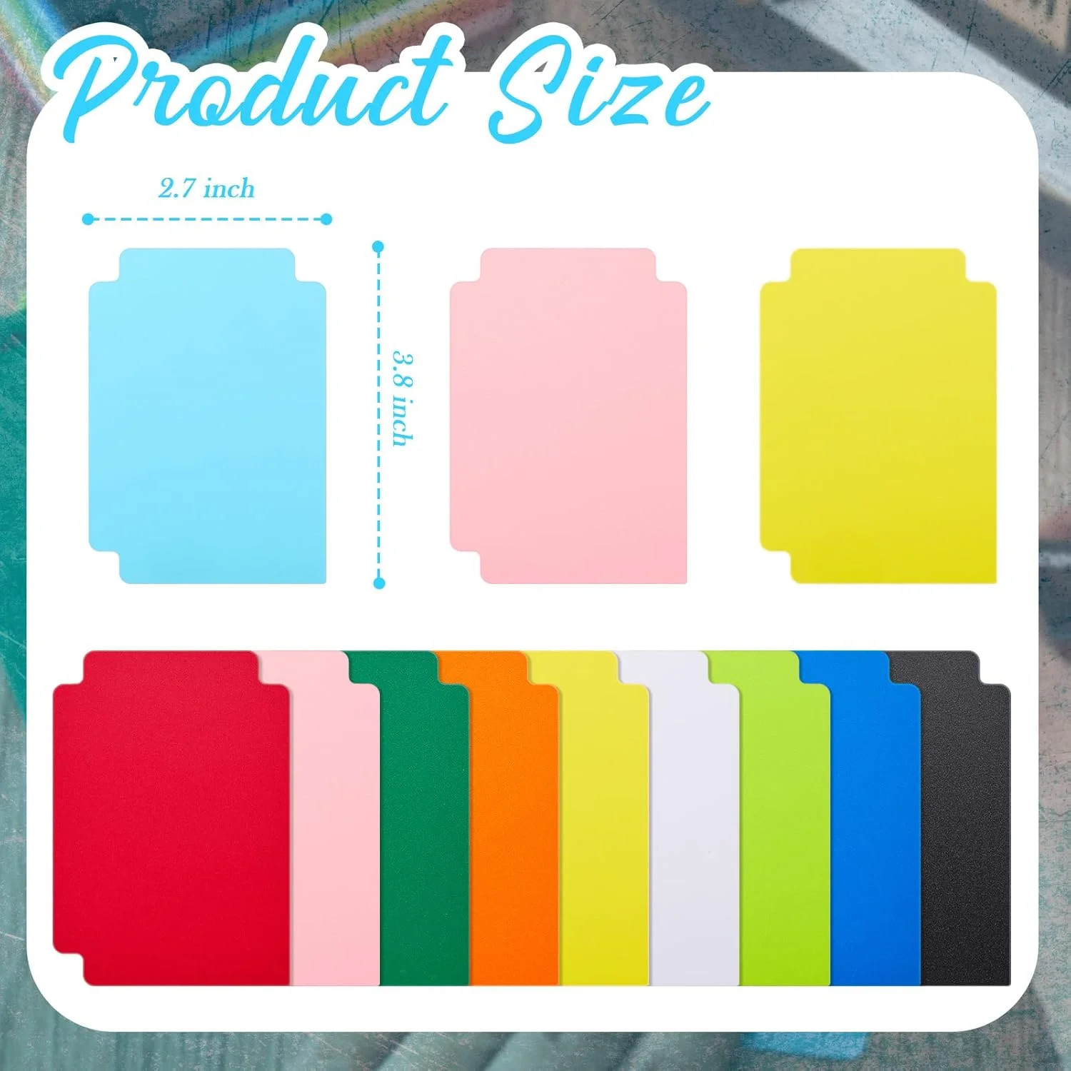 100 Pcs Trading Card Dividers Plastic Card Dividers, Frosted Separator with Tabs
