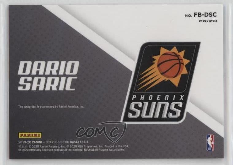 2019-20 Panini Donruss Optic Fast Break Signatures Dario Saric #FB-DSC Auto 1bs7