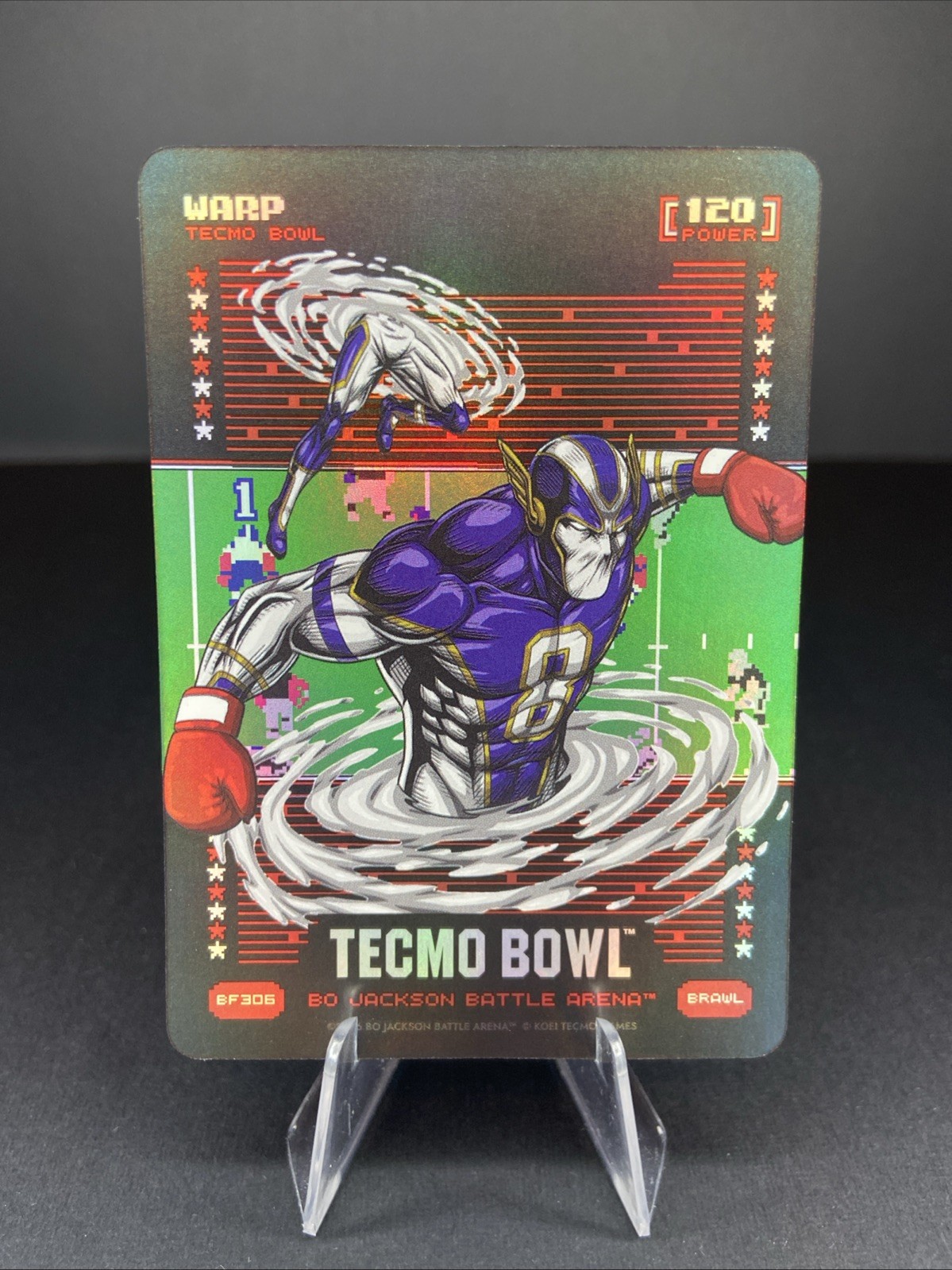 2026 Bo Jackson Battle Arena Tecmo Bowl Warp Lamar Jackson Brawl Battlefoil